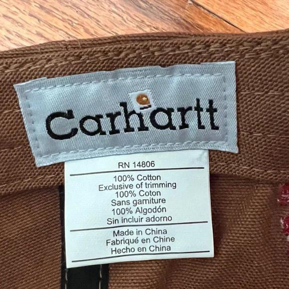 NWT- Vintage-Carhartt Since 1889 Embroidered Canvas StrapBack 2007  Hat - Picture 8 of 10